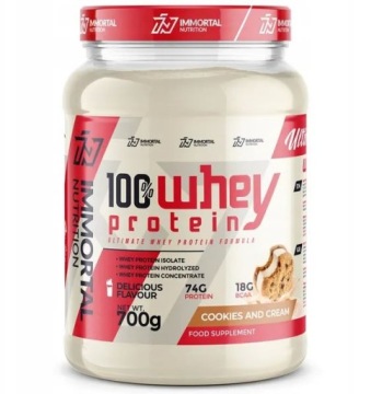 Immortal Nutrition 100% WHEY Protein 700g Cookies&cream Białko WPC WPI WPH