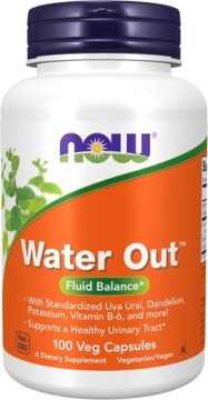 NOW Foods Water OUT 100k Wspomaga Usuwanie Nadmiaru WODY Z Organizmu
