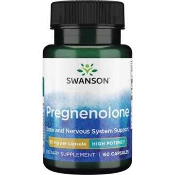 Swanson Pregnenolone 25mg 60k Pregnenolon Prekursor Hormonu Steroidowego