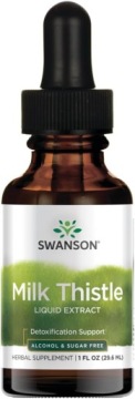 Swanson MILK Thistle Liquid Extract 29,6ml Ostropest Plamisty Wątroba