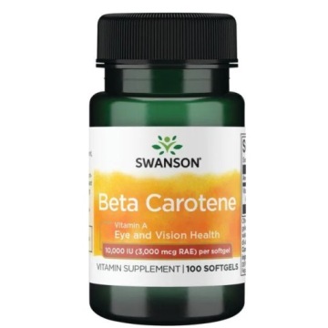 Swanson BETA Carotene + WIT A 10000IU 3000mcg 100k