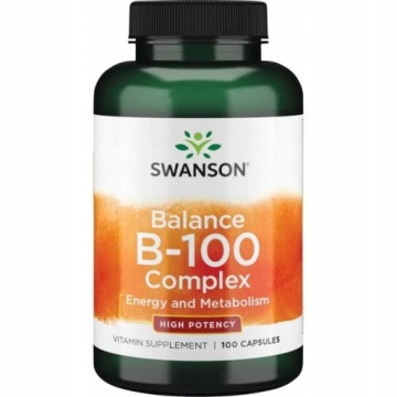 Swanson Balance B-100 Complex 100k Witamina B Pamięć Koncentracja Energia