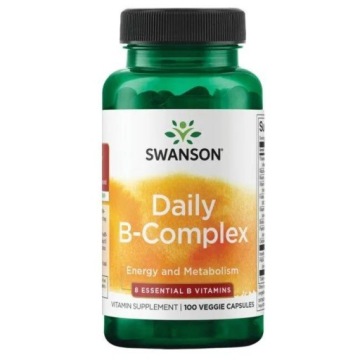 Swanson Daily B-complex 100k Energia Układ Nerwowy Krwionośny Włosy