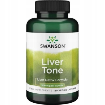 Swanson Liver TONE 300mg 120k Detox Wątroba Wspiera Metabolizm Białkowy