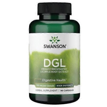 Swanson DGL 700mg 90k Extract Układ Pokarmowy Trawienie