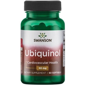 Swanson Ubiquinol 50mg 60kap Ubichinol Koenzym Q10 Serce
