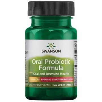 Swanson ORAL Probiotic Formula 3mld CFU 30t Zdrowie JAMY Ustnej