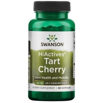 Swanson HiActives TART Cherry 465mg 25:1 Concentrate 60kap Ekstrakt z Wiśni