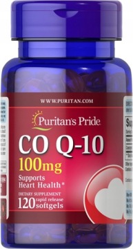 Koenzym Q10 100mg 120k Zdrowe Serce Krążenie Puritan's Pride Antyoksydant