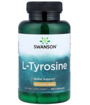 Swanson L-tyrosine 500mg 100k L-tyrozyna Stres Koncentracja