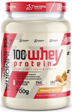 Immortal Nutrition 100% WHEY Protein 700g Peanut Butter Białko WPC WPI WPH