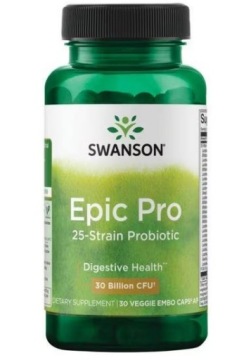 Swanson EPIC PRO 25 Szczepów Probiotycznych 30mld CFU 30k Jelita Probiotyk
