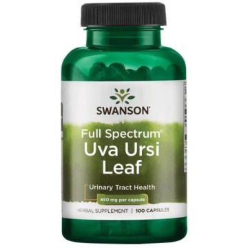 Swanson UVA URSI LEAF 450mg 100k LIŚĆ Mącznicy Lekarskiej Drogi Moczowe