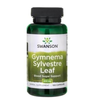 Swanson Gymnema Sylvestre LEAF 400mg 100k Trawienie Prawidłowy Poziom Cukru