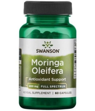 Swanson Moringa Oleifera 400mg 60k Drzewo Życia Wsparcie Metabolizmu