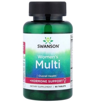 Swanson Women's Multi + Hormone Support 90t Wsparcie Kobiecego Organizmu