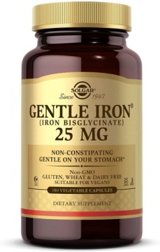 Solgar Gentle IRON 20mg/180 Łagodne Żelazo Układ Immunologiczny Hemoglobina