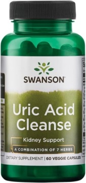 Swanson URIC ACID Cleanse 60k KWAS Moczowy Układ Moczowy Nerki Antyoksydant