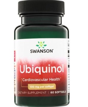 Swanson Ubiquinol 100mg 60kap Ubichinol Koenzym Q10 Serce