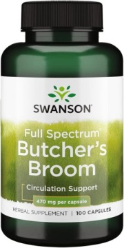 Swanson Butcher's Broom 470mg/100 Ruszczyk Kolczasty Serce Układ Krwionośny