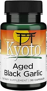 Swanson Kyoto AGED Black Garlic 30kap Ekstrakt Z Czarnego Czosnku