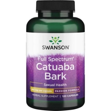 Swanson Catuaba BARK 120k 465mg Wyciąg Z KORY Drzewa Catuaba Libido Energia