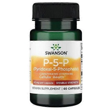 Swanson P-5-P PIRYDOKSALO-5-FOSFORAN 40mg 60kap Koenzymatyczna WIT B6