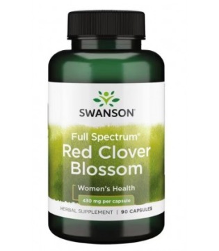 Swanson RED Clover Blossom 430mg 90k Koniczyna Czerwona Hormony Menopauza