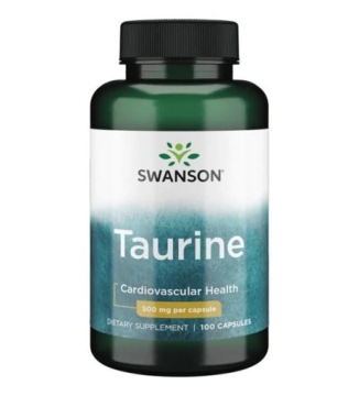 Swanson Taurine 500mg 100kap Tauryna Układ Nerwowy Serce