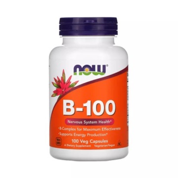 NOW Foods B-100 Układ Nerwowy 100k Metabolizm Energetyczny Psychika