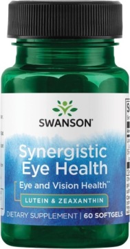 Swanson Synergistic EYE Health Luteina Z Zeaksantyną 60k OCZY Lepszy Wzrok