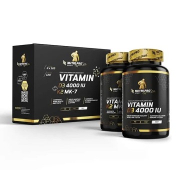Nutri Pro Sport Vit D3 4000 + K2 MK-7 2x 120kap Kości Mięśnie