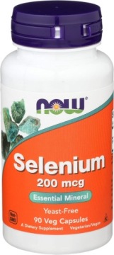NOW Foods Selenium 200mcg 90k Selen Tarczyca Układ Immunologiczny