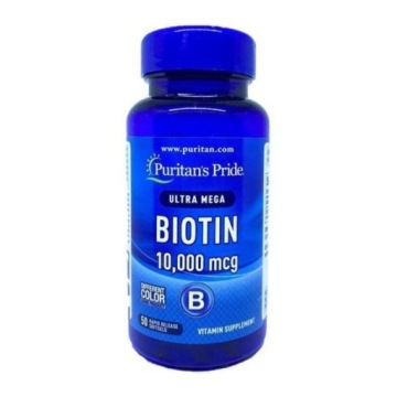 Puritan's Pride Biotyna 10000mcg 50k Skóra Włosy Układ Nerwowy