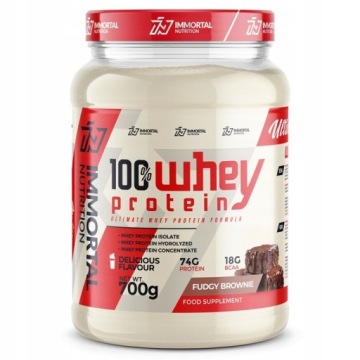 Immortal Nutrition 100% WHEY Protein 700g Fudgy Brownie Białko WPC WPI WPH