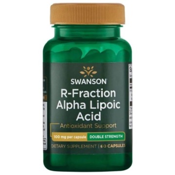 Swanson R-Fraction R-ala KWAS ALFA Liponowy 100mg 60k Antyoksydant
