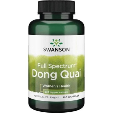 Swanson DONG QUAI 530mg 100kap Reguluje CYKL Menstruacyjny