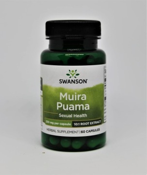 Swanson Muira Puama Extract 10:1 250mg 60k Drzewo Potencji Libido