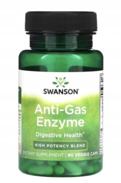 Swanson Anti-gas Enzyme 40mg 90kap Enzymy Trawienne GAZY Wzdęcia