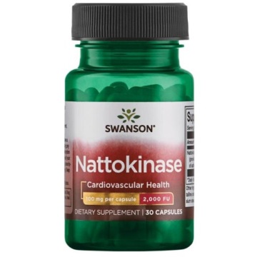 Swanson Nattokinaza 100mg/30 2000FU Krążenie Serce Ciśnienie KRWI