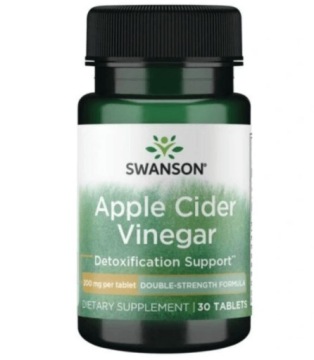 Swanson Apple Cider Vinegar 200mg 30t Koncentrat OCTU Jabłkowego