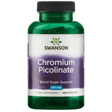 Swanson Chromium Picolinate Pikolinian Chromu 200mcg 200k