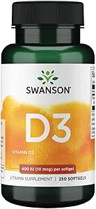 Swanson D3 400 250kap Kości Zęby Odporność