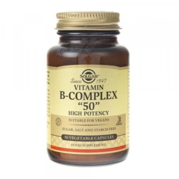 Solgar Vitamin B-complex 50 50k Energia Metabolizm Odporność
