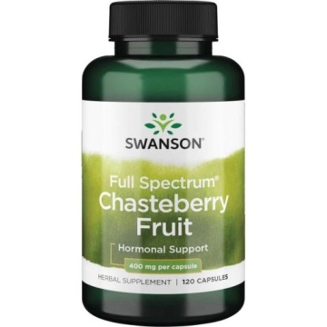 Swanson Chasteberry Fruit Niepokalanek 120k Reguluje Poziom Hormonów