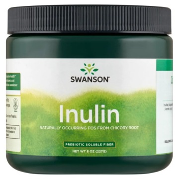 Swanson Inulin 227g Inulina Naturalny Prebiotyk Błonnik Pokarmowy