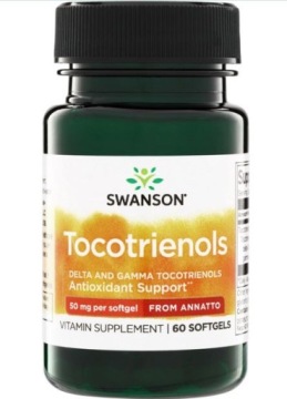 Swanson Tokotrienole 50mg 60k Antyoksydant Zdrowe Komórki