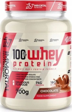 Immortal Nutrition 100% WHEY Protein 700g Chocolate Białko WPC WPI WPH