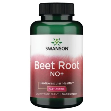 Swanson BEET ROOT NO+ 60tab do ssania o smaku wiśni Krążenie KRWI