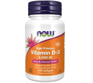 NOW Foods Vitamin D3 2000 240kap Witamina D3